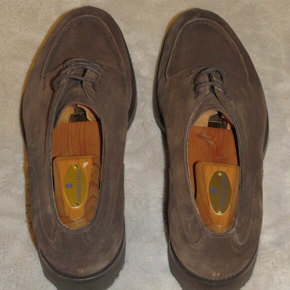 Edward Green Dover Ridgeway Sole Espresso Brown Suede Derby 8 E NWB - Picture 6 of 14